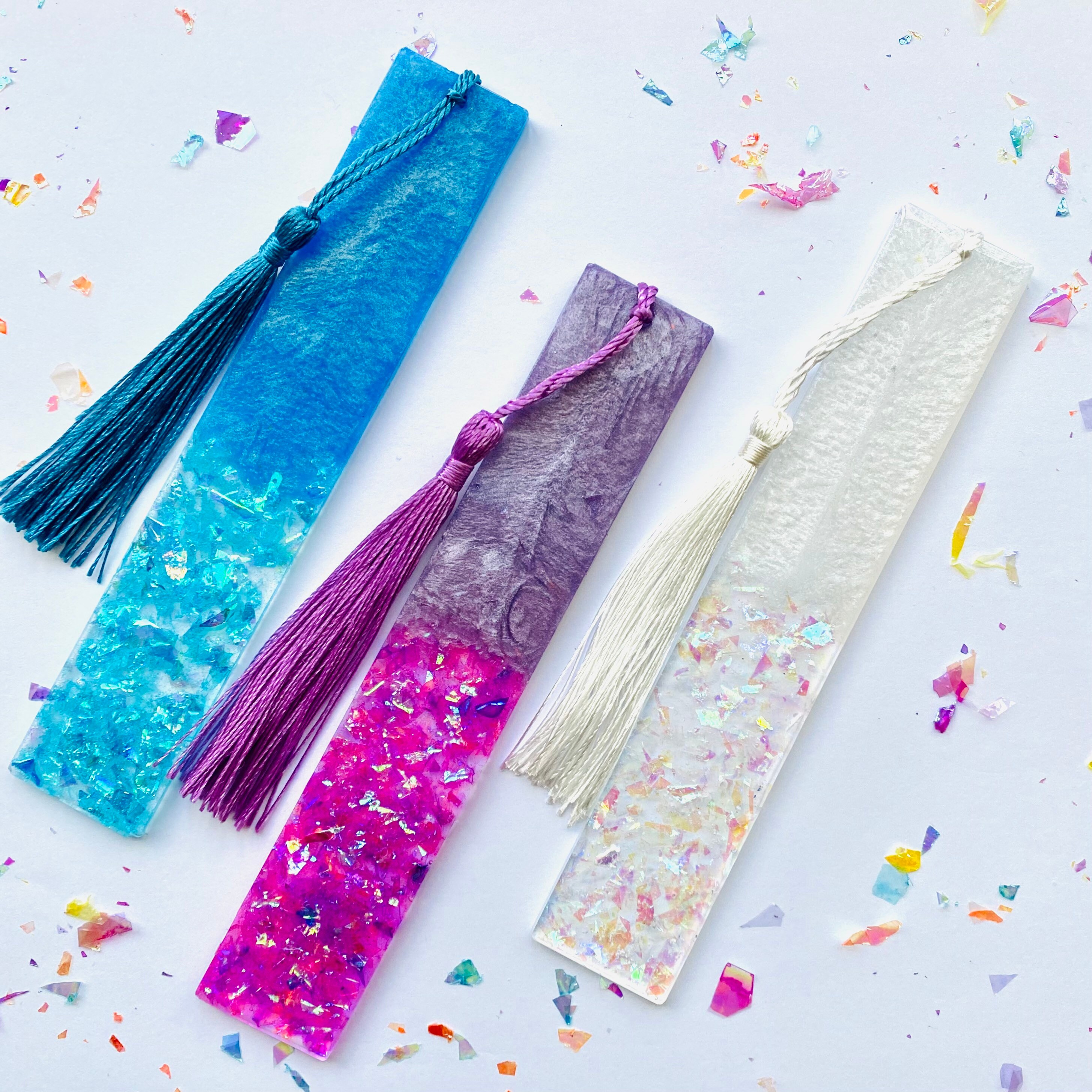 Holographic Glitter Resin Bookmark Bookworm Gift Gift Idea - Etsy UK