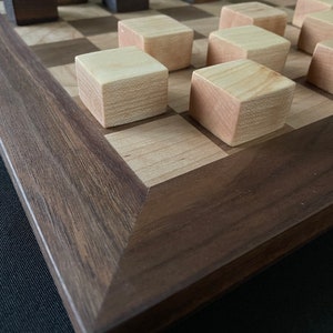 Black Walnut and Maple Checker Board