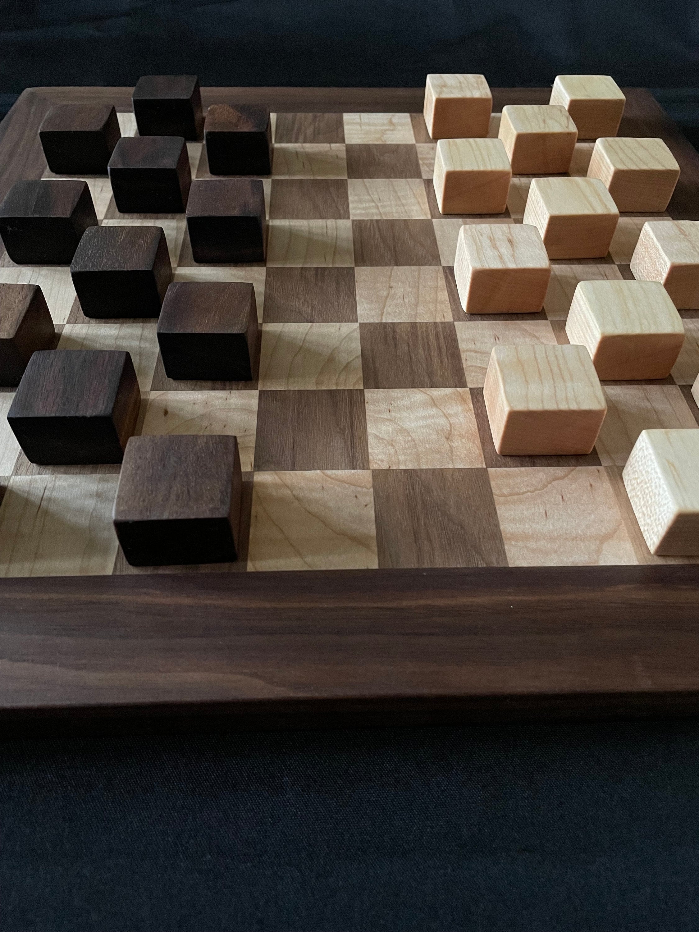 Black Walnut and Maple Checker Board - Etsy