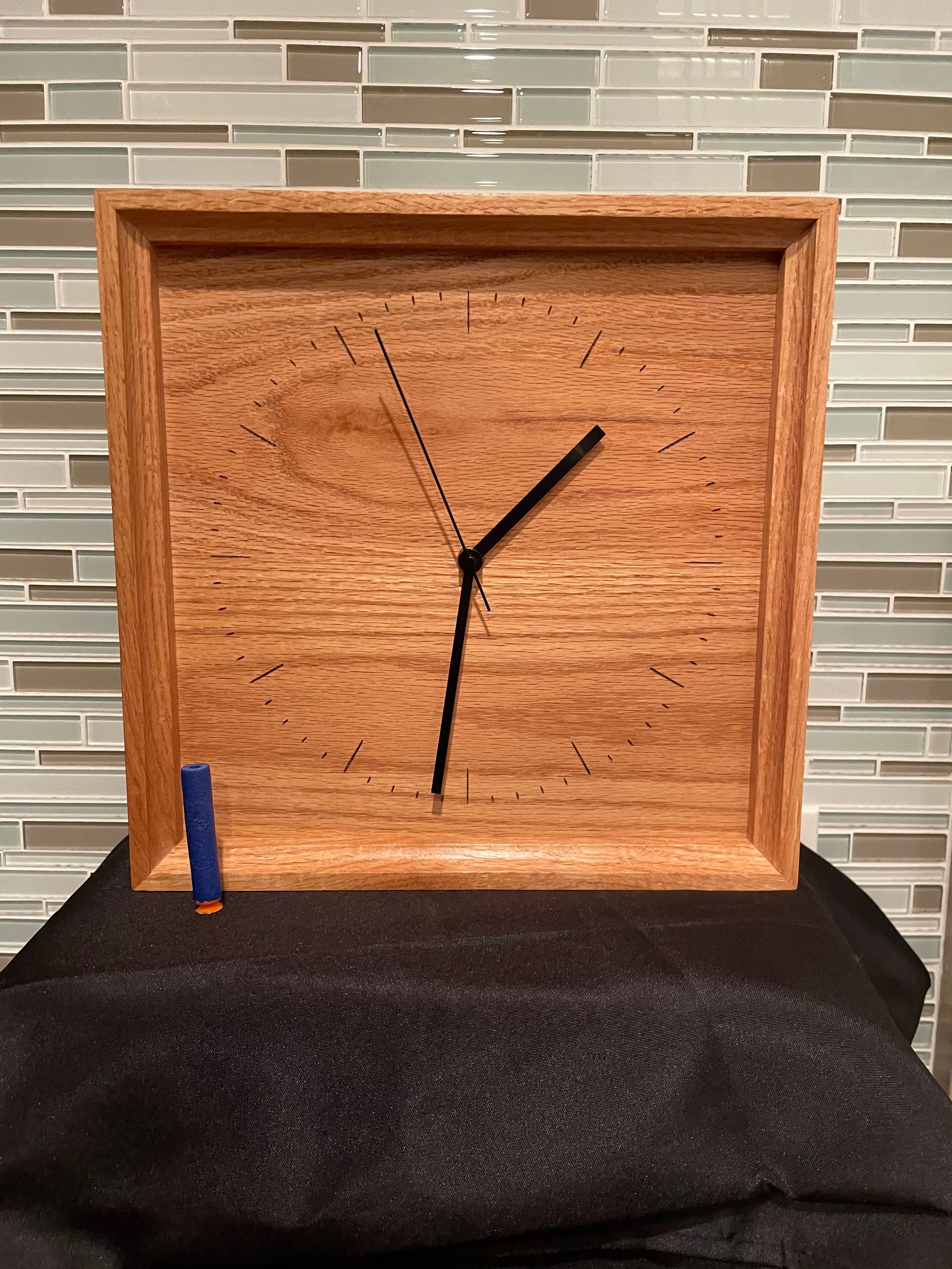 Oak Wood Clock for Desk or Table - Etsy