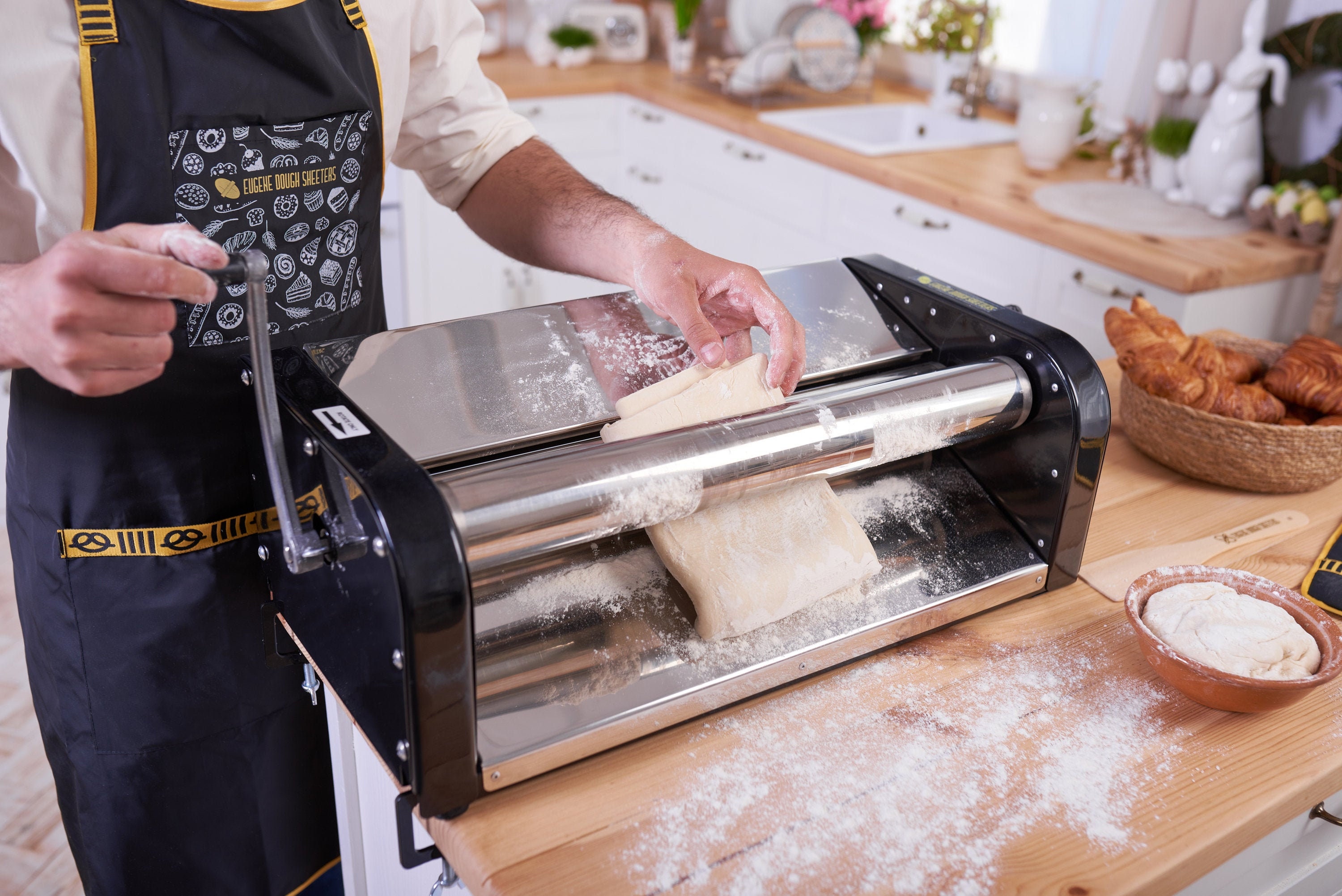 Laminadora de masa para casa, envío urgente GRATIS Para panadería, pizzera,  laminadora de masa manual, laminadora de pastelería -  México