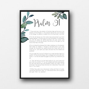 Bible verses for protection, Psalm 91 verses, Protection scriptures, Christian gift, Bible verses download, Bible print, Verses print