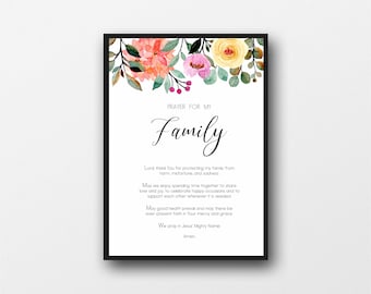 Preghiera per la famiglia, Preghiera familiare, Preghiera cristiana, Benedizione familiare, Download, Famiglia cristiana, Preghiera digitale, Benedizioni familiari, Fede