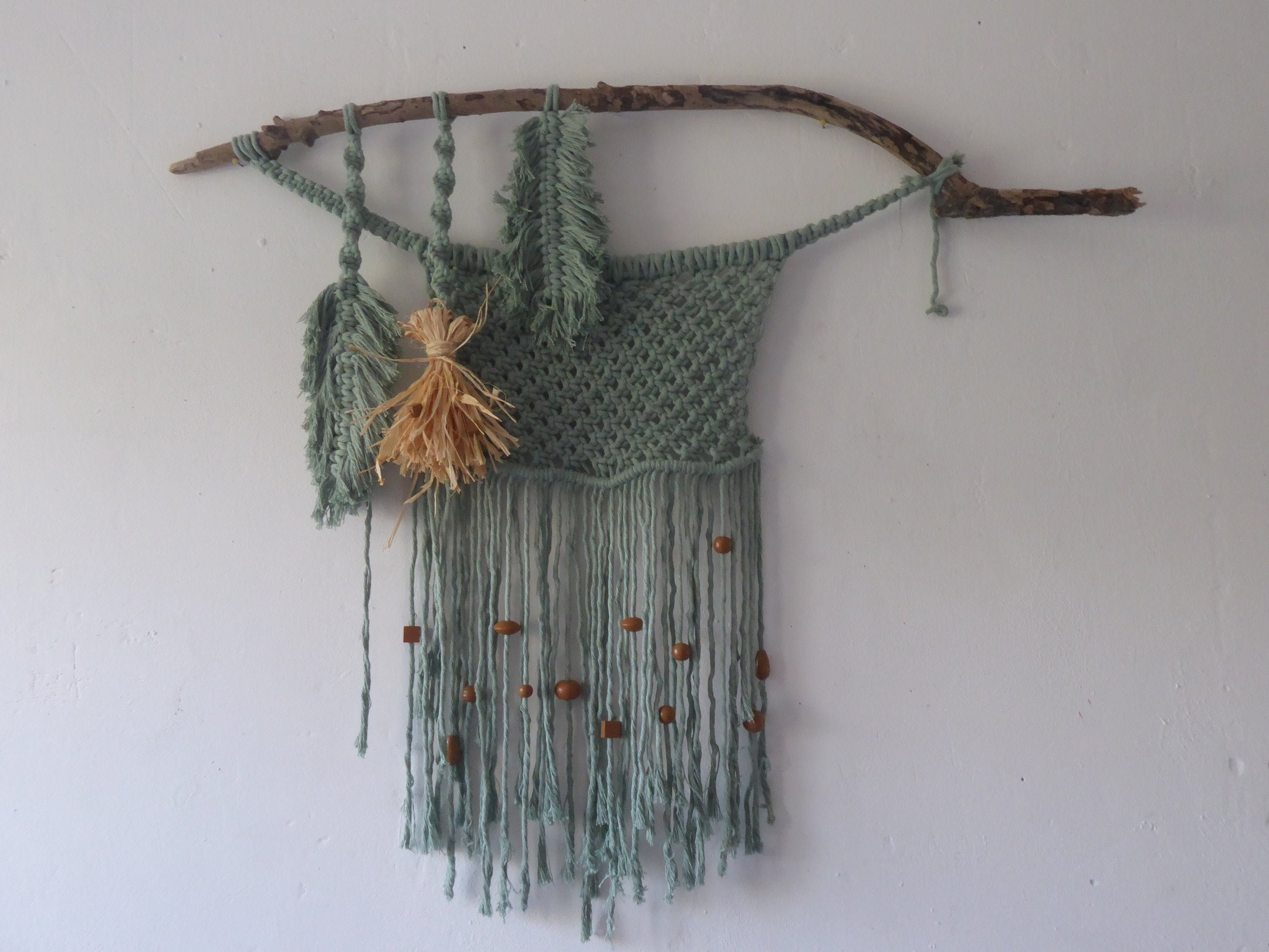 Wall Hanging Macramé Vert Amande