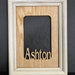 THE ORIGINAL Custom Oak Name Picture Frame Mat, 5x7 Personalized Gift ...