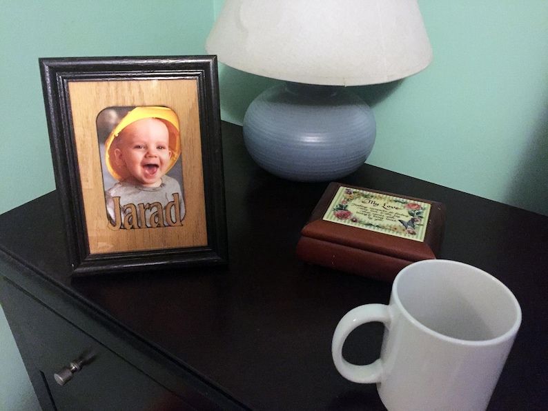 Custom Name Mats / 5x7 Personalized Oak Picture Frame Mat / Etsy