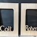 THE ORIGINAL Custom Oak Name Picture Frame Mat, 5x7 Personalized Gift ...