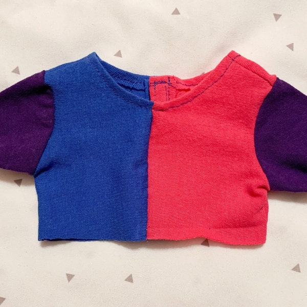 Color Block Cropped Tee for 18 Inch Dolls