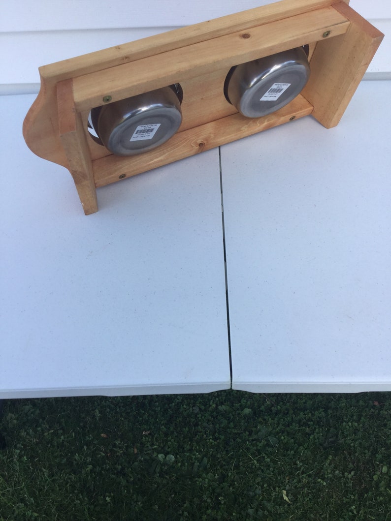 Pet stands for cat and small dog come with two one pint bowls
