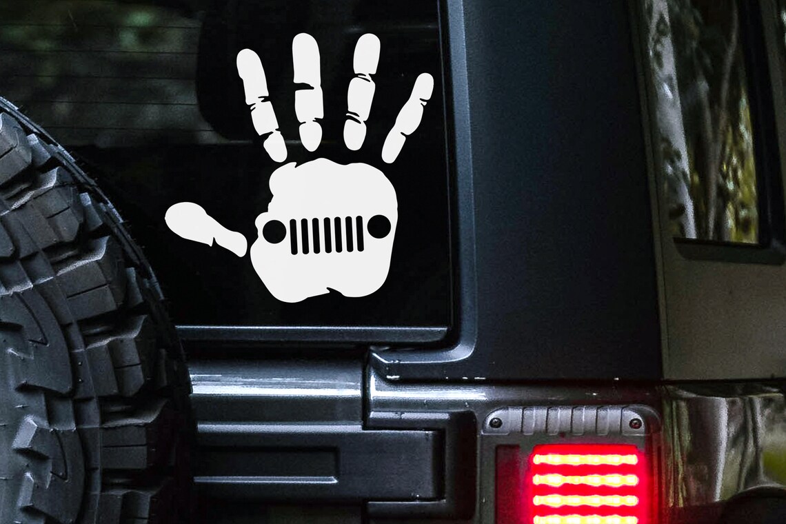 Customizable Jeep Wave Vinyl Decal Sticker for Windows and Etsy
