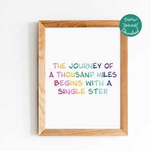 Physical Therapy Quote, Cute Motivation Quote for Physical Therapists, Bright and Colorful Therapy Art, Gift for PT