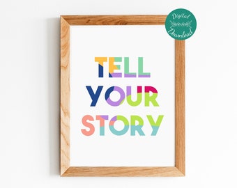Storyteller Keychain Tell Your Story For Writers Authors Etsy