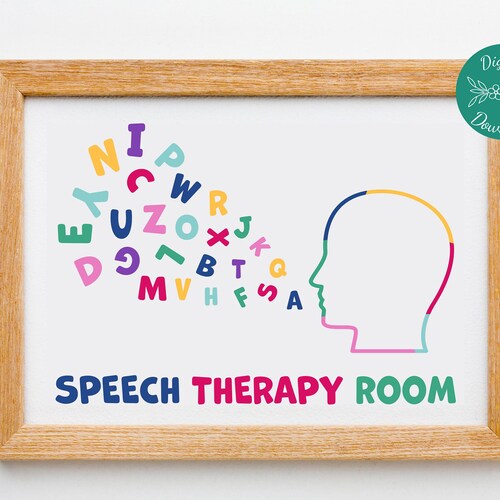 Speech Therapy Room Sign Bright Speech Language Pathology | Etsy