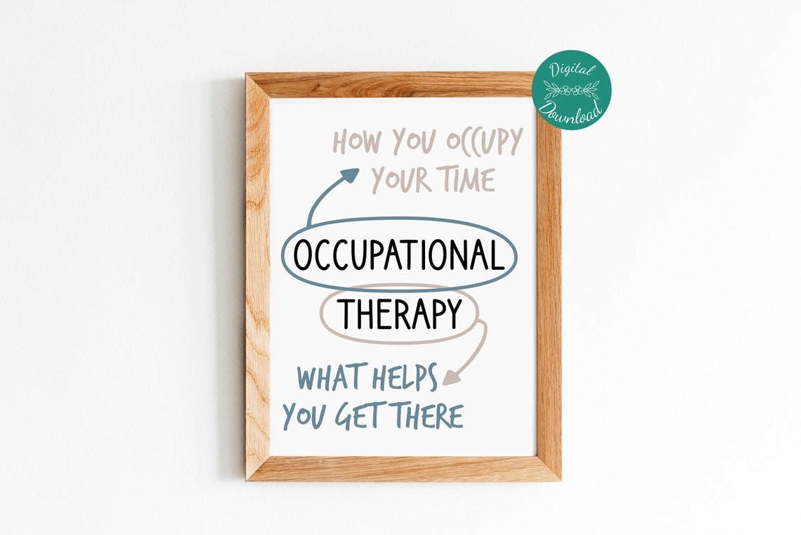 Poster for Occupational Therapy Occupational Therapy Print Etsy