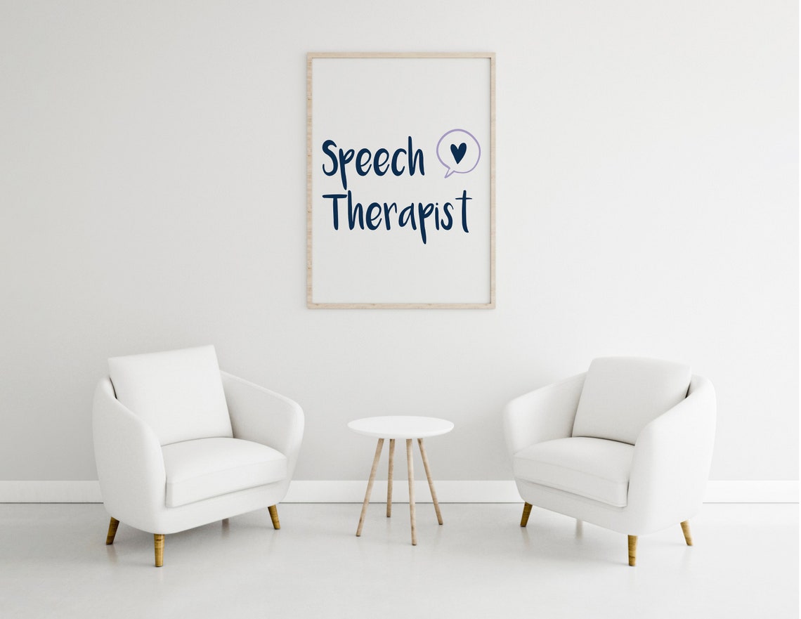 Speech Therapist Poster Wall Decor for Speech Language Etsy
