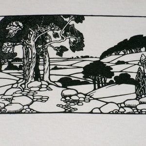 Art Nouveau T-shirt Landscape