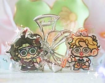 BLOODY MARY Heart Magnet Charms [Iron Lung and Hail Mary Inspired Ft Simon & Grace. ]