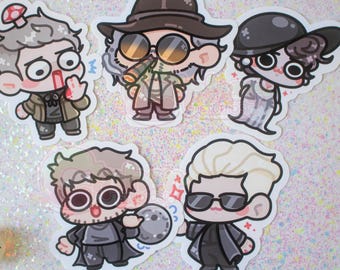 RE Inspired Stickers ft Ethan, Heisenberg, Wesker, Chris & Lady D