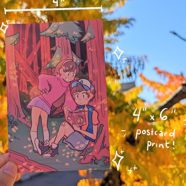 Mystery Twins [Gravity Falls Art Print ft Mabel & Dipper!]