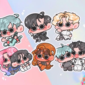 Alien Stage / ALNST Inspired Stickers [Ft. Till, Ivan, Luka, Sua + Mizi, Ivan + Till & Hyuna]