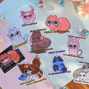 Stickers inspirés des chats de BG3 ! [Porte 3 de Baldur]