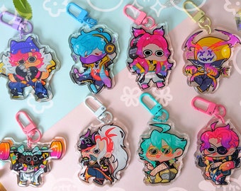HEARTSTEEL Keychain | 2.3&quot; Charms ft. Ezreal, Sett, Aphelios, K&#39;Sante, Kayn, Yone