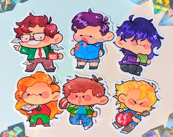 Bachelors | Stardew Valley Inspired Stickers Ft. Shane, Sebastian, Harvey, Sam, Alex & Elliot