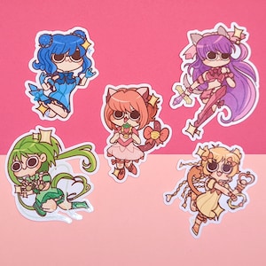 Tokyo Mew Mew Inspired Stickers ft Ichigo, Mint, Zakuro, etc