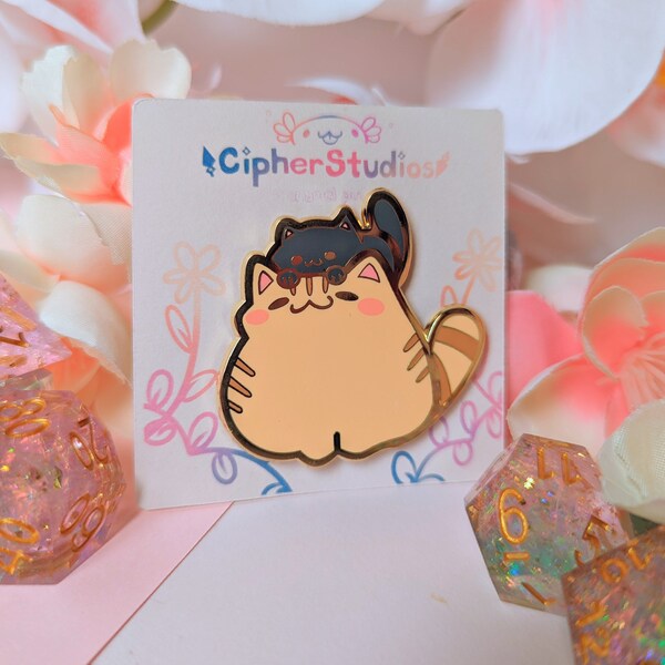 Void Kitty and Chonky Cat Enamel Pin! [Ft Missi the Tabby & Mio the Void Cat]