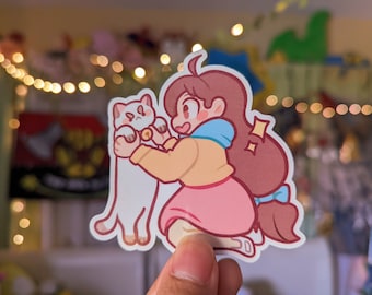 Bee SND Puppycat Sticker Sheets - 4 Sheet Set With Sparkle Finish For Kids & Collectors