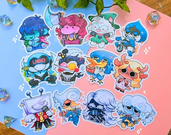 DELTARUNE Stickers ft Kris, Ralsei, Susie, Tenna, Spamton, Noelle, Rouxls Kaard, Berdly, etc