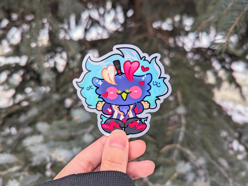 Helluva Boss Inspired Stickers [Ft. Blitzo, Loona, Stolas, Octavia, Mammon, Millie & Moxxie, Fizzarolli, Asmodeus] Asmodeus