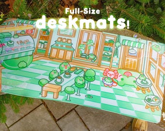 DESKMAT || Cafe Froggo Mousepad [90CM x 40CM x 3MM]