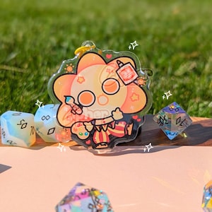 FNAF Inspired Keychain | 2.3" ft. Freddy Fazbear, Chica, Bonnie, Foxy, Sun, Moon, Springtrap & Helpy Sun