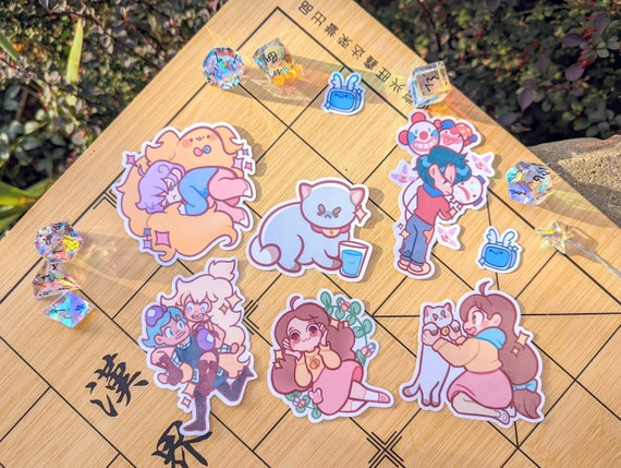 Creampeach さま ステッカー セット売り ミツバチと子犬猫をモチーフにしたステッカーセット - Etsy 日本