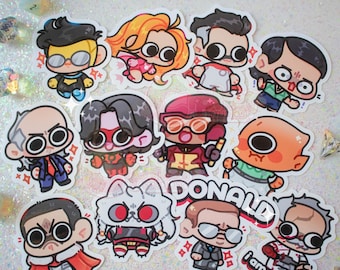 INVINCIBLE Inspired Stickers ft. Invincible, Atom Eve, Nolan, Thragg, etc