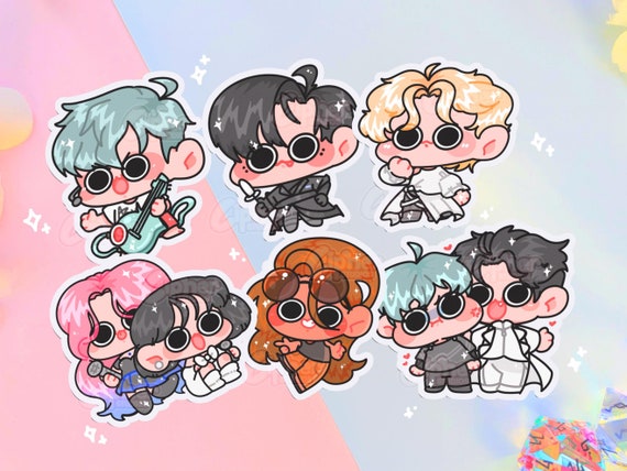 エイリアンステージ風ステッカー（イヴァン、ティル、ルカ、ミジ、スア