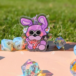 FNAF Inspired Keychain | 2.3" ft. Freddy Fazbear, Chica, Bonnie, Foxy, Sun, Moon, Springtrap & Helpy Bonnie