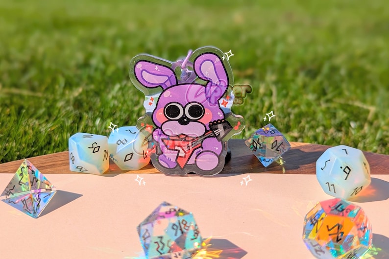 FNAF Inspired Keychain | 2.3" ft. Freddy Fazbear, Chica, Bonnie, Foxy, Sun, Moon, Springtrap & Helpy Bonnie