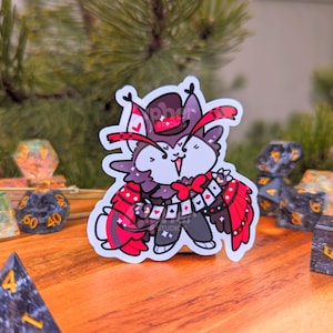 Hazbin Hotel Inspired Stickers ft Charlie, Vaggie, Alastor, Angeldust, Husker, Sir Pentious and Vox Husk