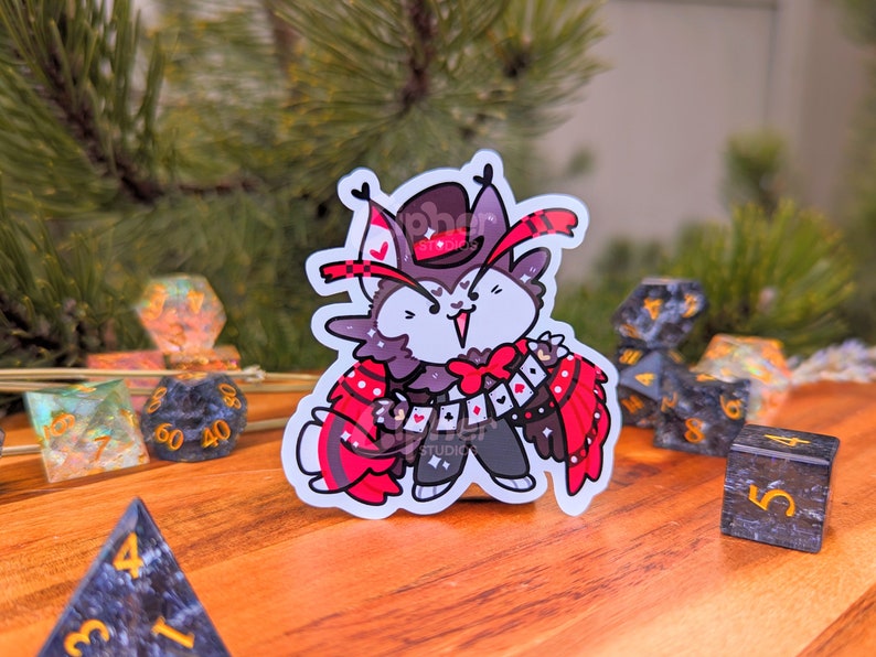 Hazbin Hotel Inspired Stickers ft Charlie, Vaggie, Alastor, Angeldust, Husker, Sir Pentious and Vox Husk
