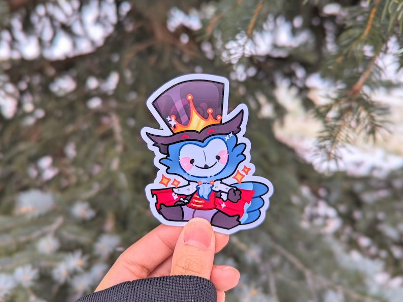Helluva Boss Inspired Stickers [Ft. Blitzo, Loona, Stolas, Octavia, Mammon, Millie & Moxxie, Fizzarolli, Asmodeus] Stolas