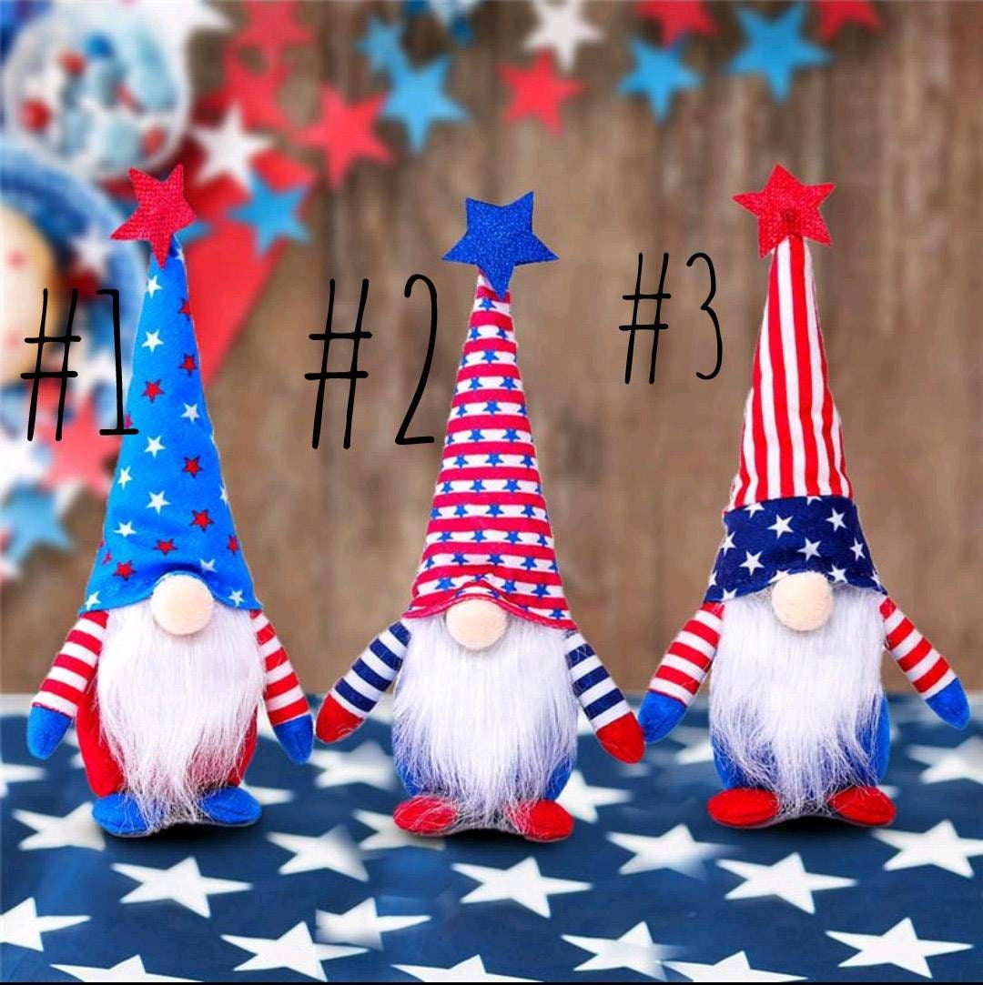 red, white, and blue gnomes, USA gnomes, Forth of July gnomes, 4th of…