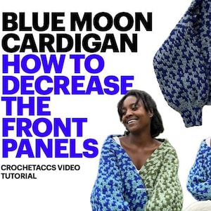 VIDEO-TUTORIAL Blue Moon Cardigan MINSKAS ENDAST! Lämplig för både nybörjare och vuxna.