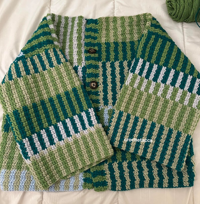 Nature Sweater Cardigan Pattern semi-beginner/ advanced beginner friendly non-traditional pattern image 1