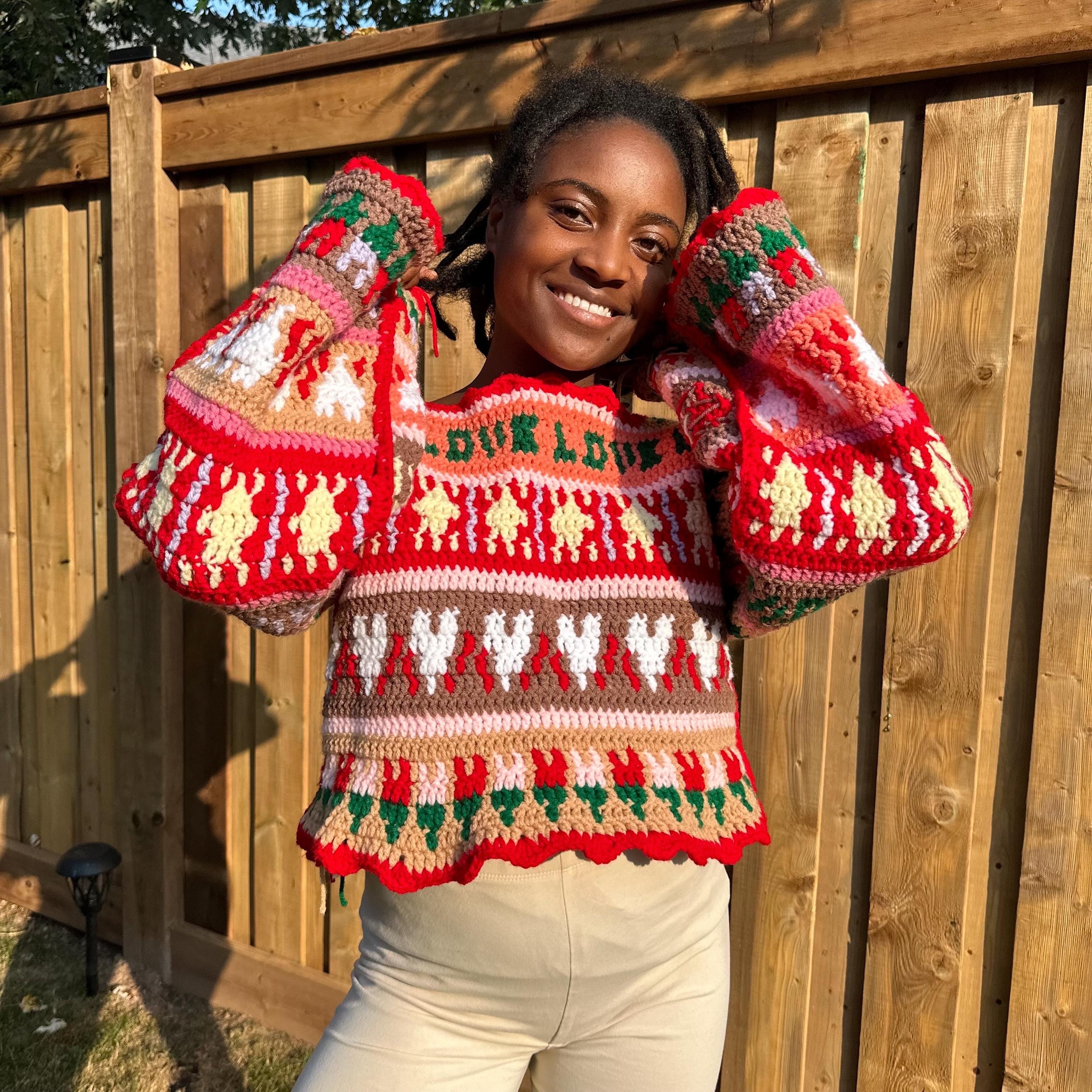 More Love Sweater PATTERN Non-traditional *intermediate/advanced