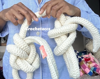 Cream Double Knot Pillow