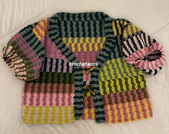 Moss Cardigan Pattern *Advanced* | non-traditional visual pattern