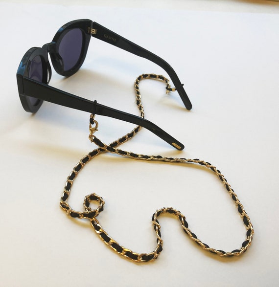 Curb Chain and Ribbon Sunglasses, Mask Chain Holder  display picture 1