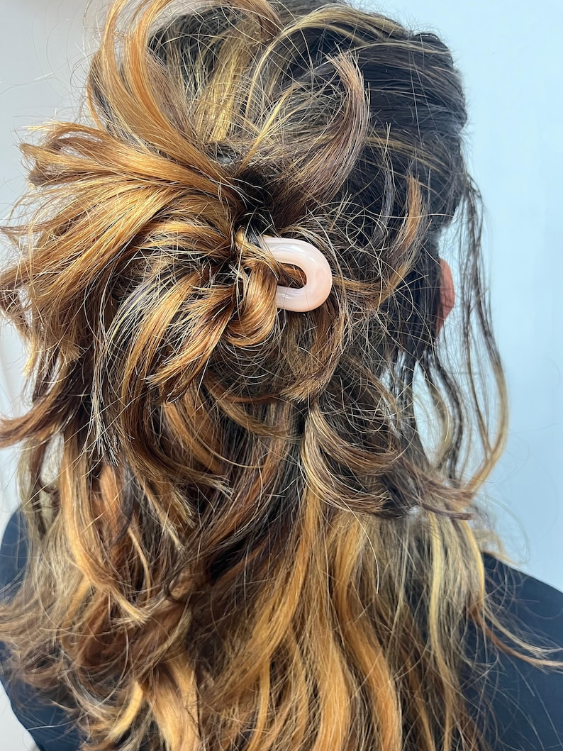 Updo Barette Resin Hair Pin U Pin (1pc) for Quick Polished Hair Updo Barrette French ...